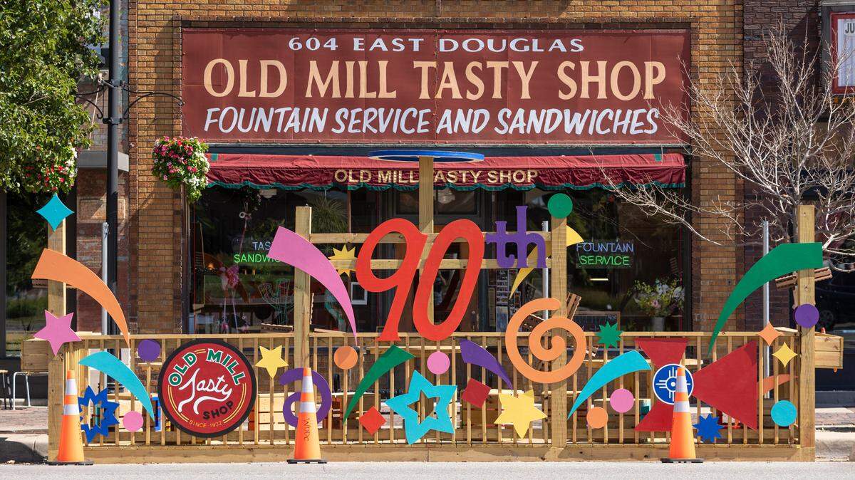 The Old Mill Tasty Shop is one of several businesses taking part in the Downtown Wichita Front Porch Project.