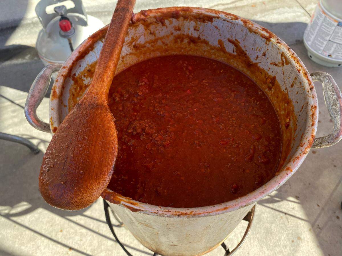 My chili was good enough to win a fourth-place ribbon in the Anything Goes category.