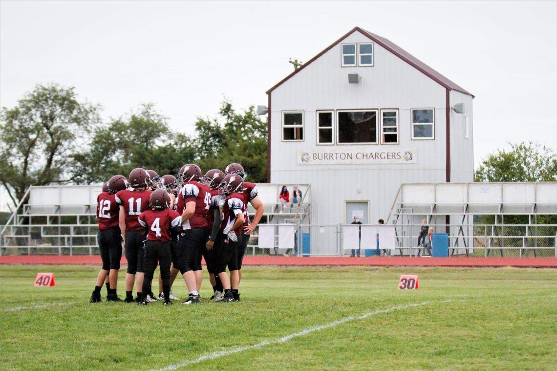 The Burrton Chargers are in their first season playing 6-man football just northwest of Wichita. They beat Fowler 71-34 on Friday at home.