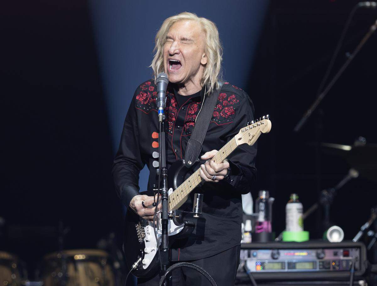 Joe Walsh performs at his VetsAid concert at Intrust Bank Arena on Saturday night. The benefit concert raises money for local and regional veteran organizations.