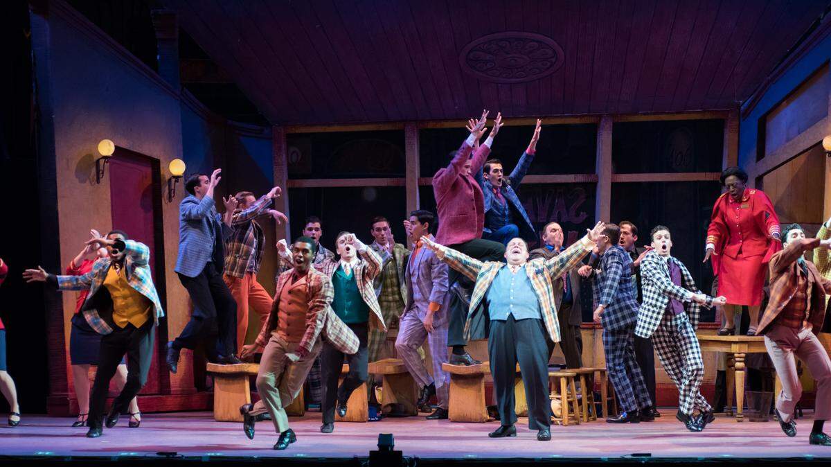"Sit Down, You're Rockin' the Boat," from the company of "Guys and Dolls" at Music Theatre Wichita.