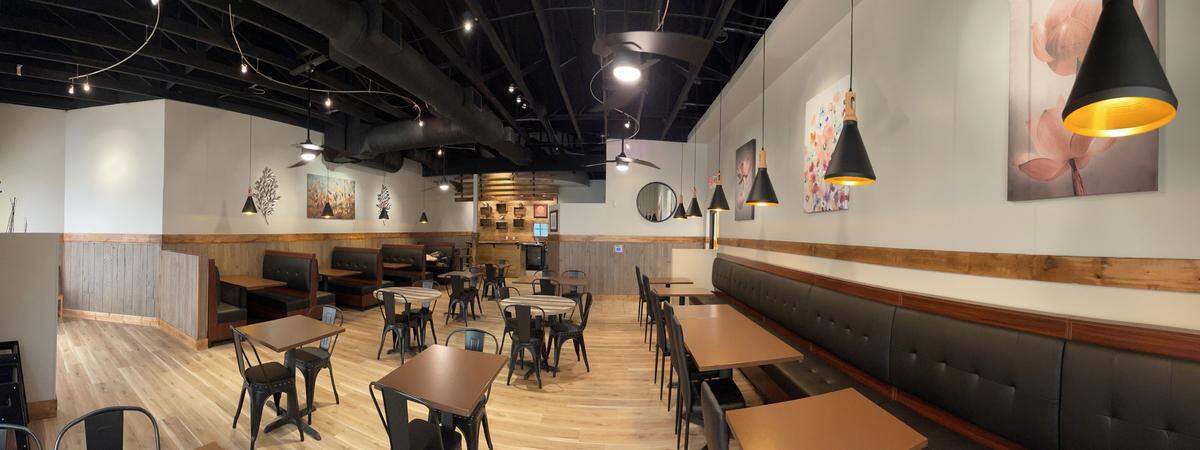 The inside of the new Thai Table restaurant near K-96 and Woodlawn