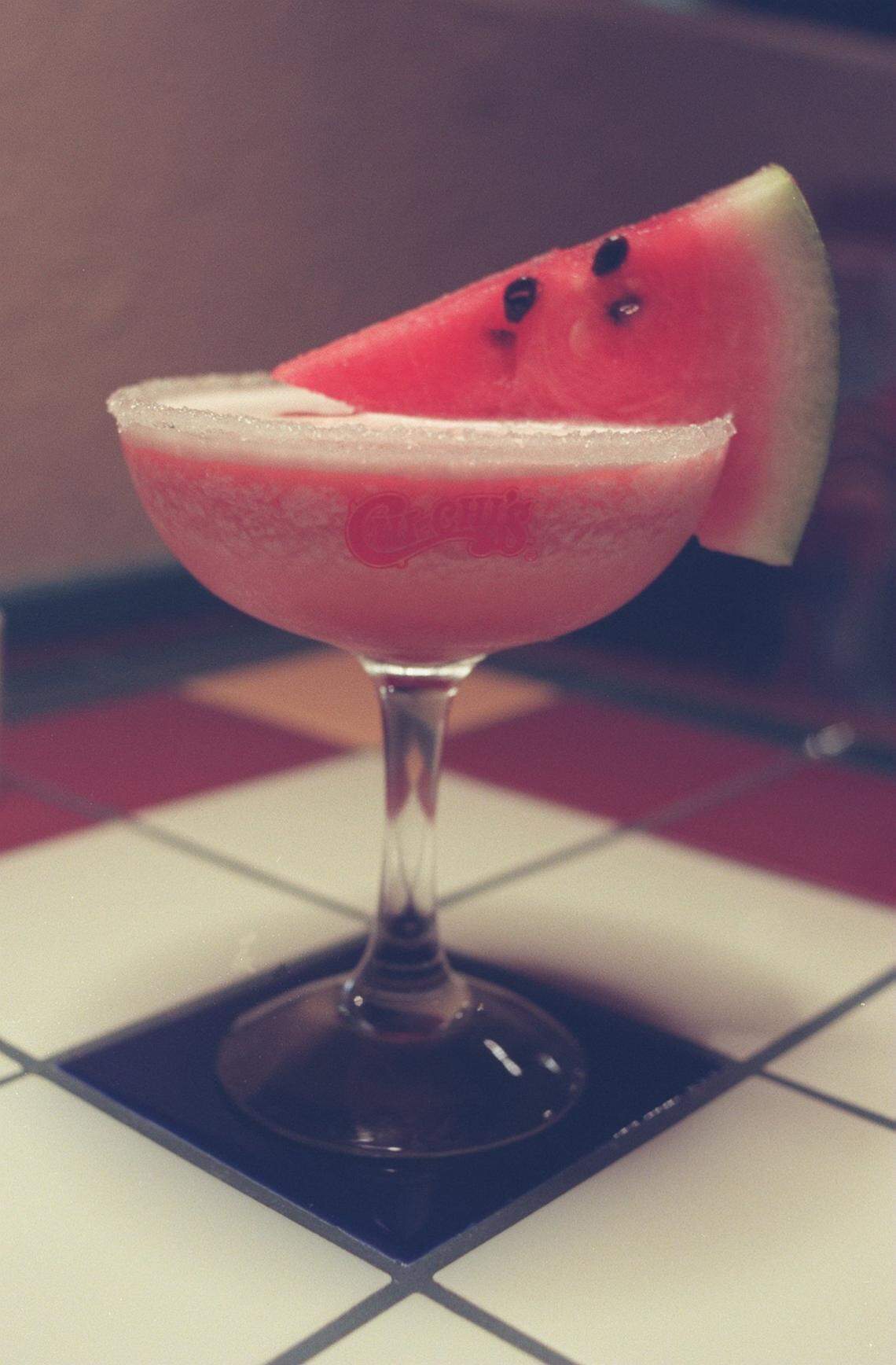 A Chi-Chi’s melon margarita circa 1990s