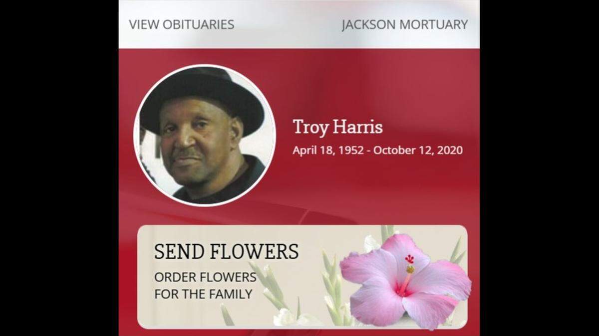 Troy Harris, 68, was fatally shot on Oct. 12, 2020.