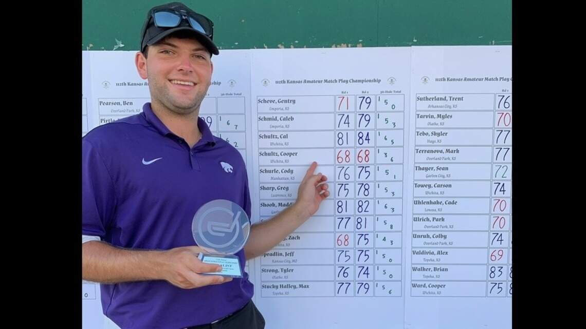 Andover native, K-State golfer Cooper Schultz takes medalist honors at Kansas Amateur