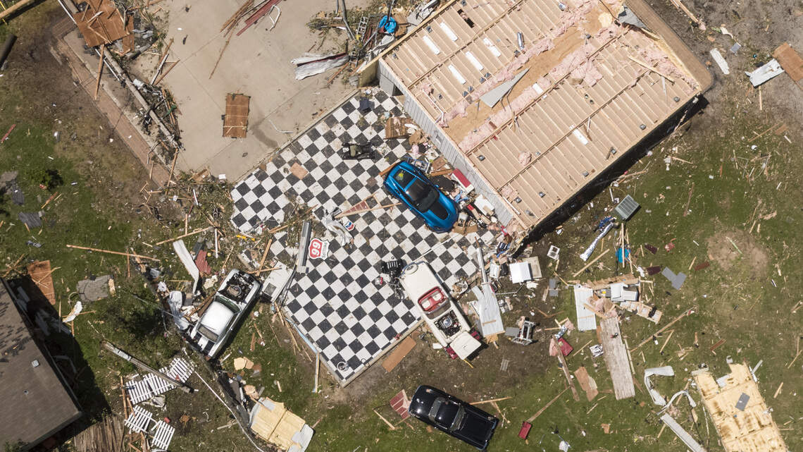 Living with the odds in Tornado Alley: Your town could be hit once, then hit again
