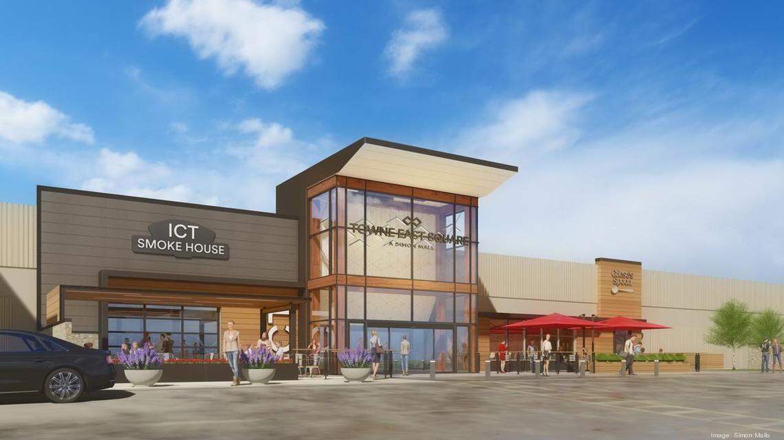 Six new businesses are coming to Towne East Square amid a multimillion dollar renovation that includes remodeled entrances, updated landscaping and new carpet.