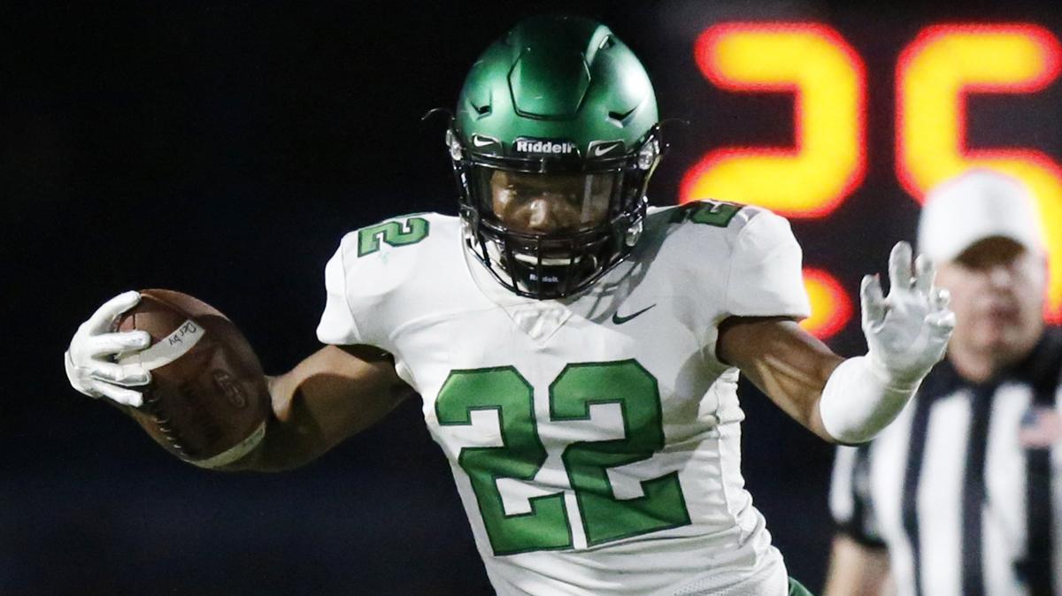 Derby running back Tre Washington was excellent in the Panthers’ biggest game of the 2018 season at Maize in Week 8.