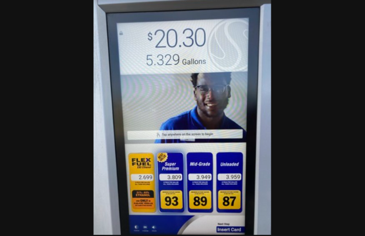 Pumps at Jump Start are large and easy to read. (May 15, 2022)