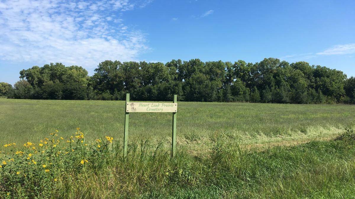 Heart Land Prairie Cemetery located near Salina claims to be the first and only Kansas cemetery entirely dedicated to green burial. It’s motto is “Rest in perennials.”