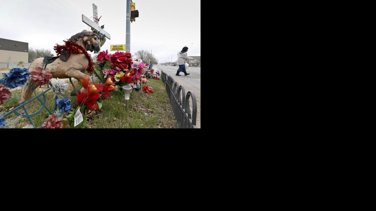 The memorial continues to grow near 21st and Piatt following a fatal hit-and-run accident last July that killed 49-year-old Lloyd Ferguson and injured 6-year-old Eddie Caddell who were both riding a horse at the intersection. 

