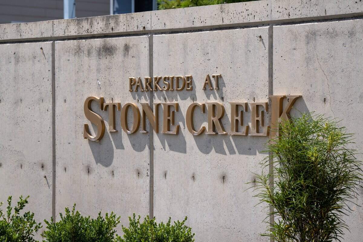 Parkside at Stone Creek neighborhood at the corner of Triple Creek and Patriot Avenue in Derby.