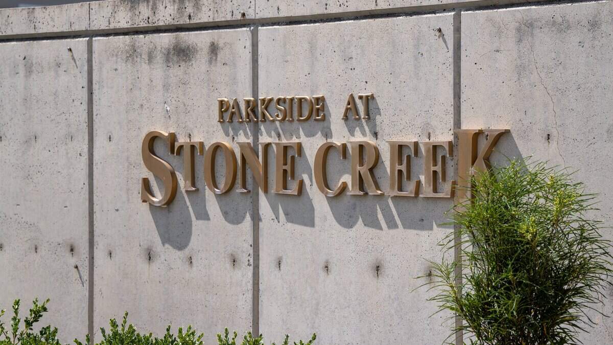 Parkside at Stone Creek neighborhood at the corner of Triple Creek and Patriot Avenue in Derby.