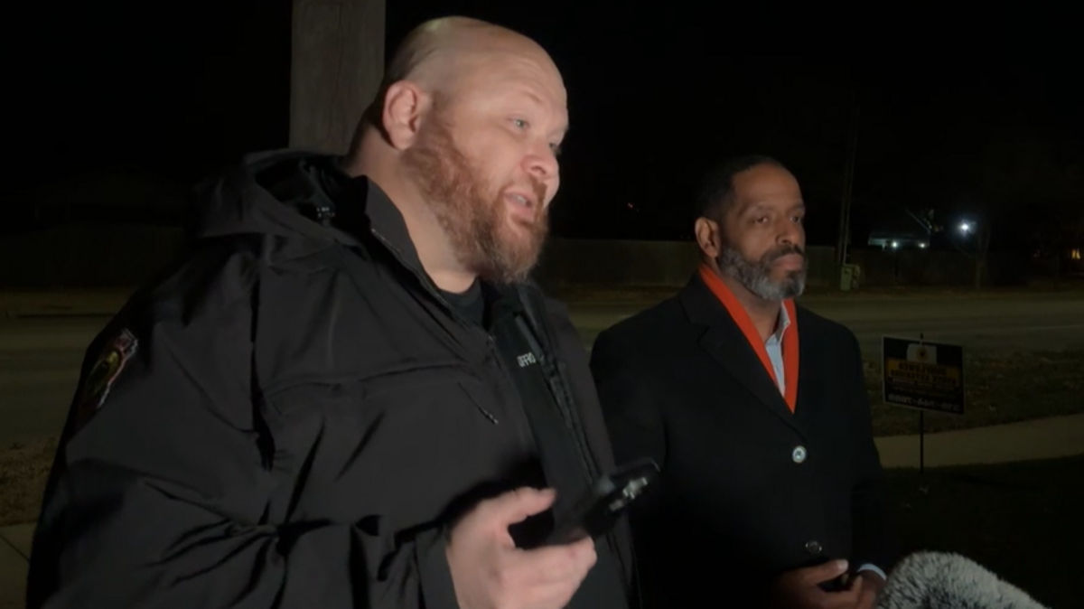 Wichita police give an update Tuesday night on a pursuit of a man that led to a collision causing minor injuries to two people.