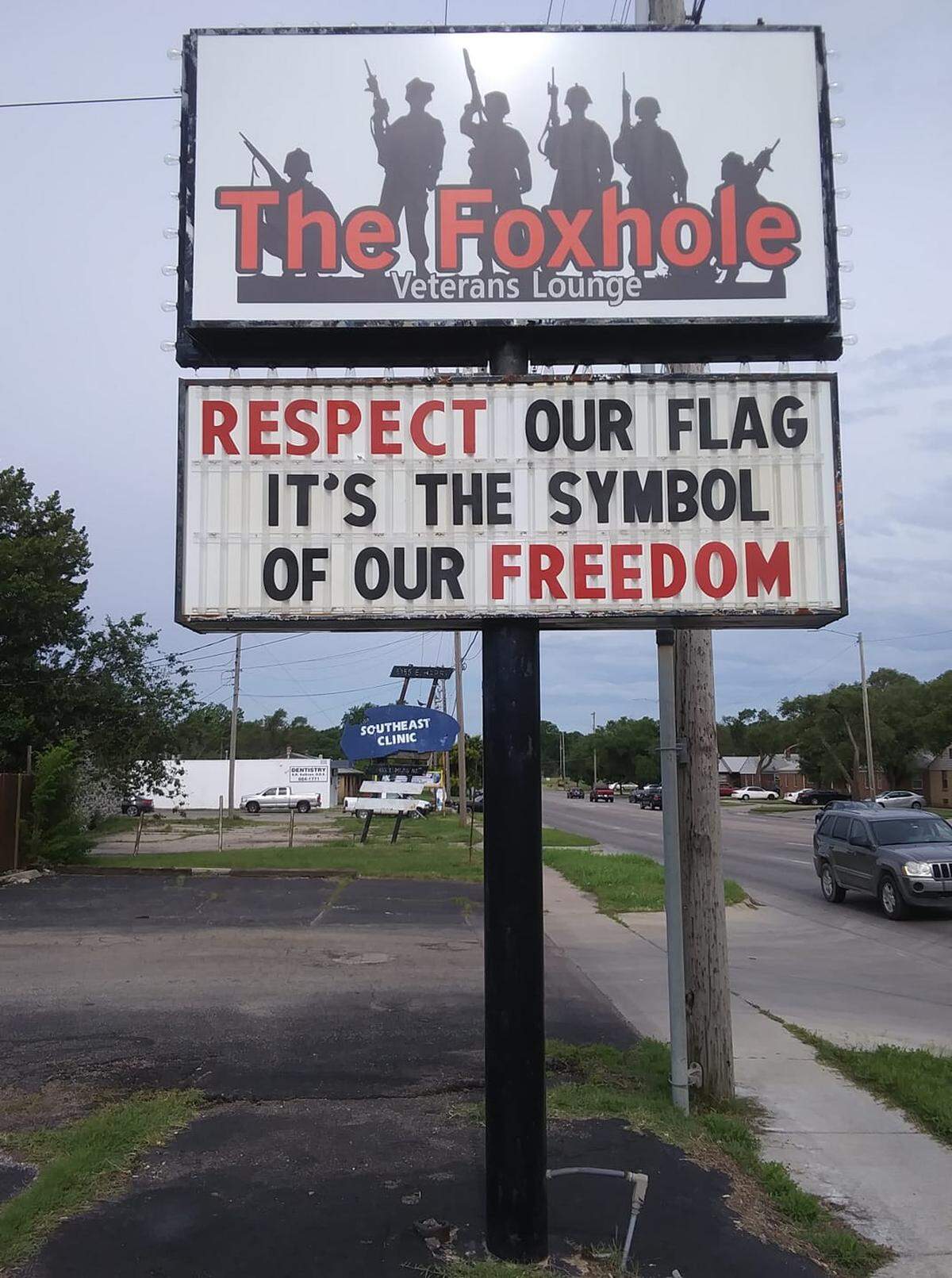 The Foxhole Lounge originally opened on the Fourth of July last year.