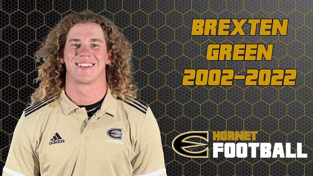 Emporia State football player Brexten Green died in a cliff jumping accident in his home state of Oklahoma this past Saturday.