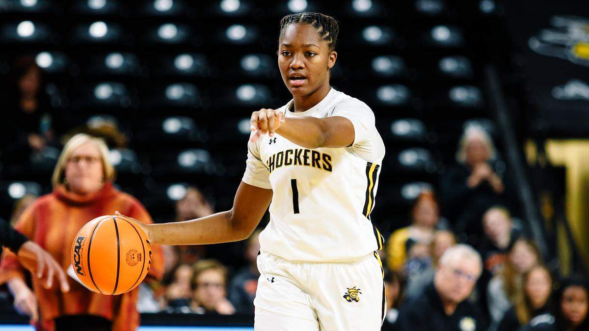 Wichita State junior guard D.J. McCarty has helped lead the Shockers to their first postseason berth since 2015. The Shockers play at K-State in the first round of the WNIT on Thursday.