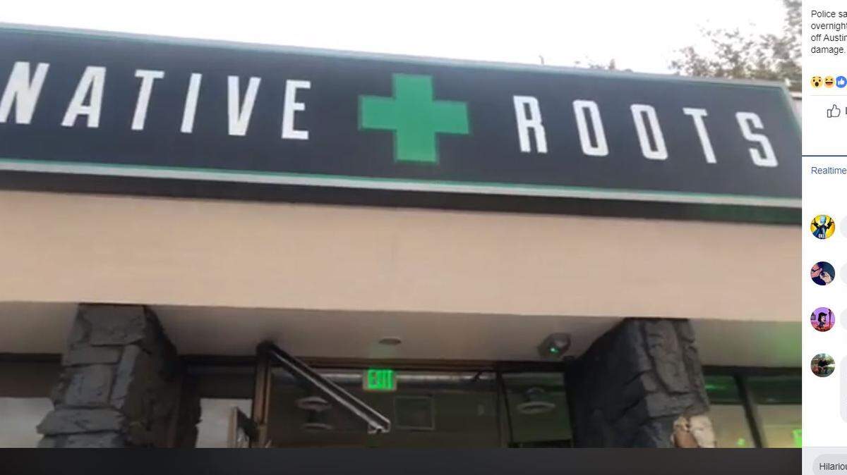 A group of people drove a stolen mini-van through the Native Roots Dispensary store in Colorado Springs and were seen leaving with “marijuana containers,” police said. They got no cannabis, a spokeswoman said.