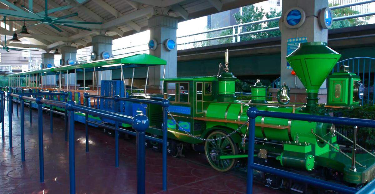 Next year, the Sedgwick County zoo will add a new Electric CP Huntington like this one that will run on 1.3 miles of track around the perimeter of the zoo.