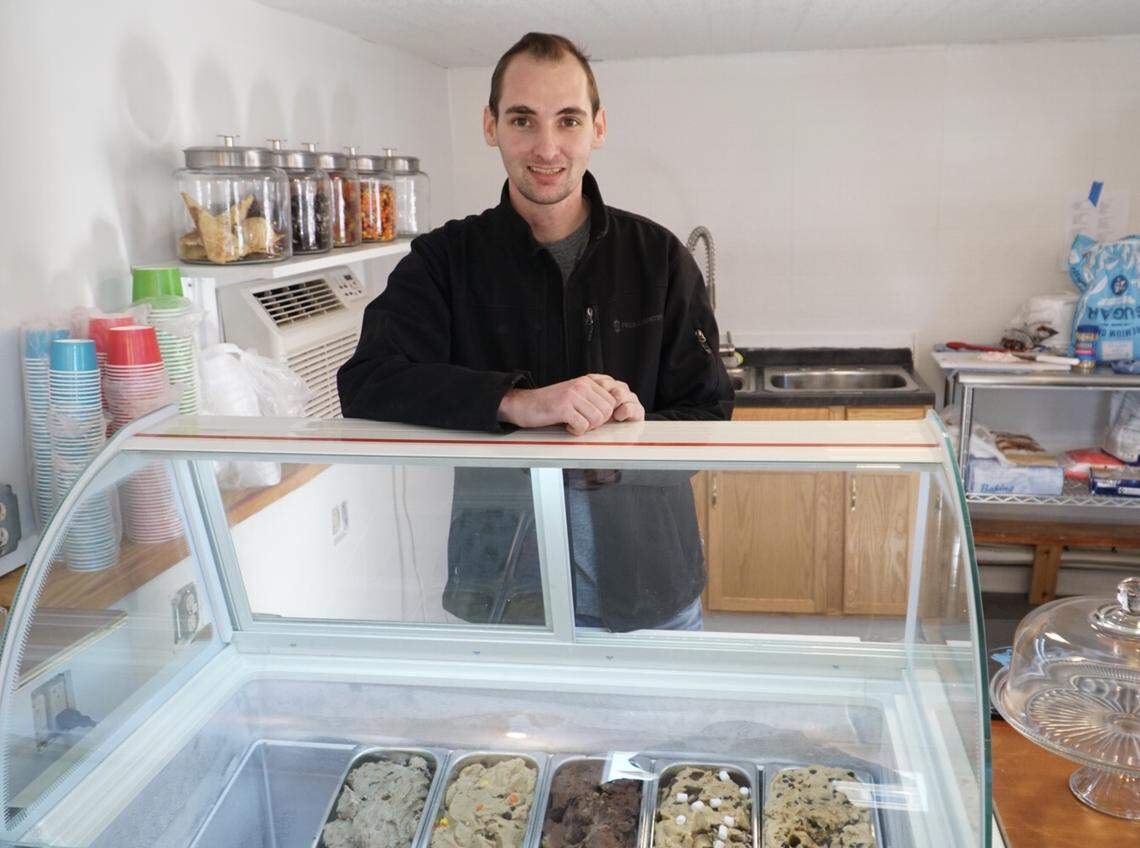 J.D. Young is opening The No Bake Cafe, which sells safe-to-eat raw cookie dough, on Saturday.