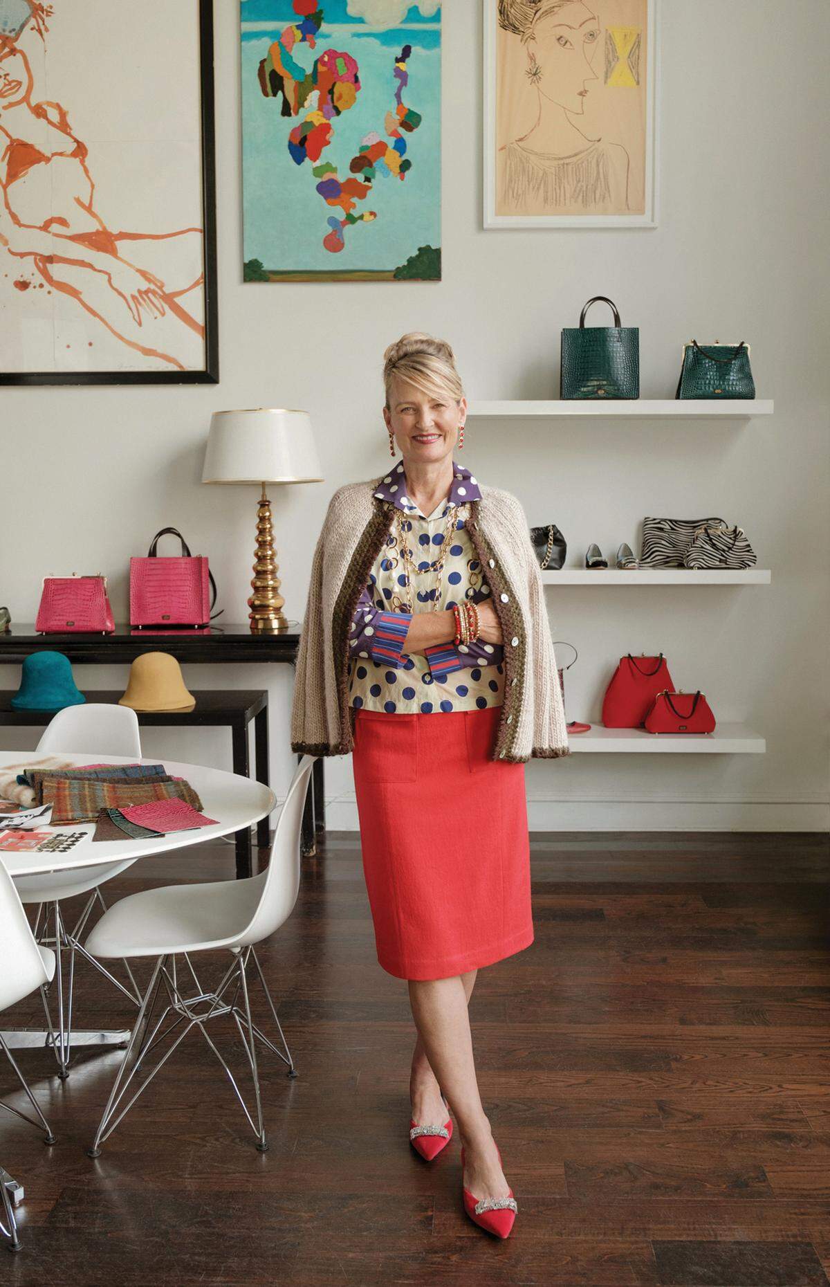 Elyce Arons, who regularly shows off her Frances Valentine and vintage clothing with daily videos remarking on her outfits.