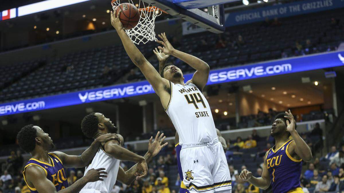 After playing last season at Omaha, Isaiah Poor Bear-Chandler will finish his career with Wichita State, where he played from 2018-21.