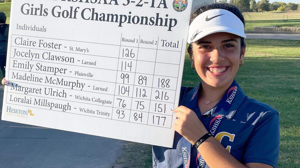 Wichita Collegiate sophomore Margaret Ulrich, the defending state champion in Class 3-1A, is one of the top golfers in Kansas this season.