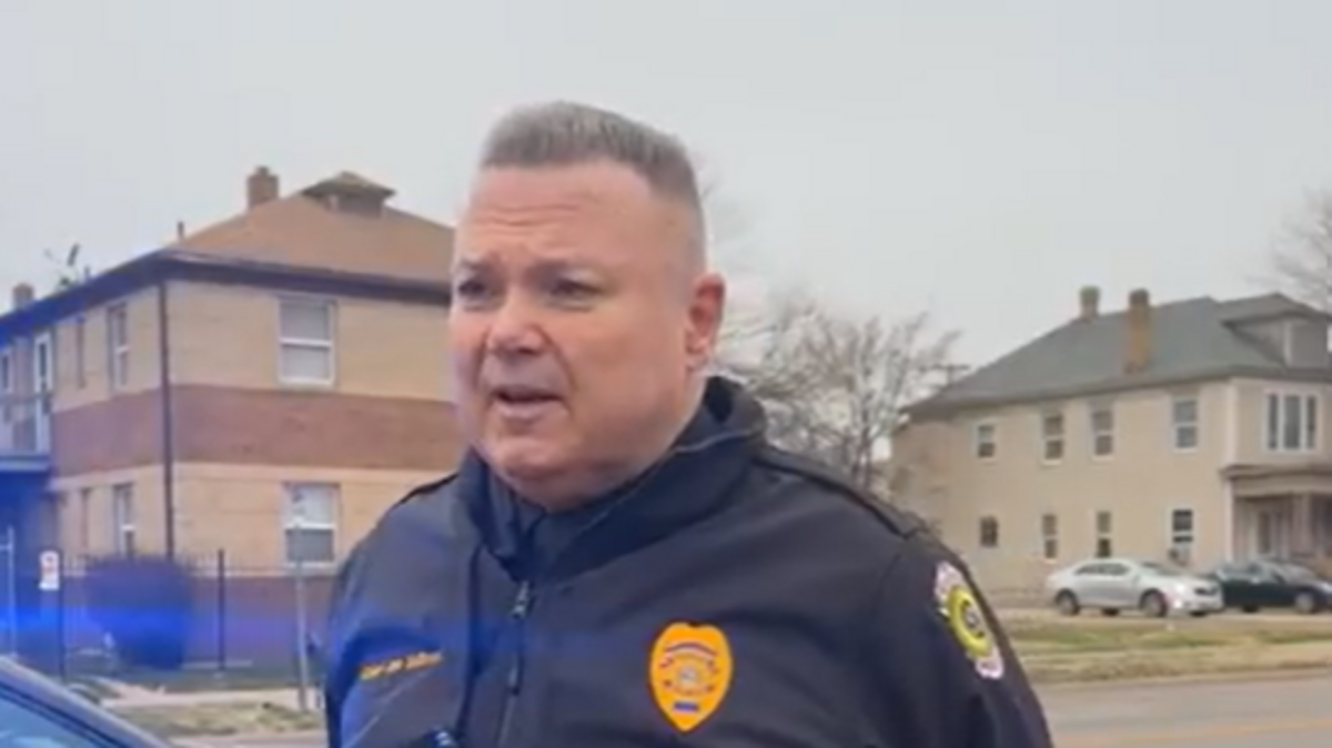 Wichita Police Chief Joe Sullivan addresses members of the media after a shooting at an apartment complex left one person critically injured on Tuesday afternoon.