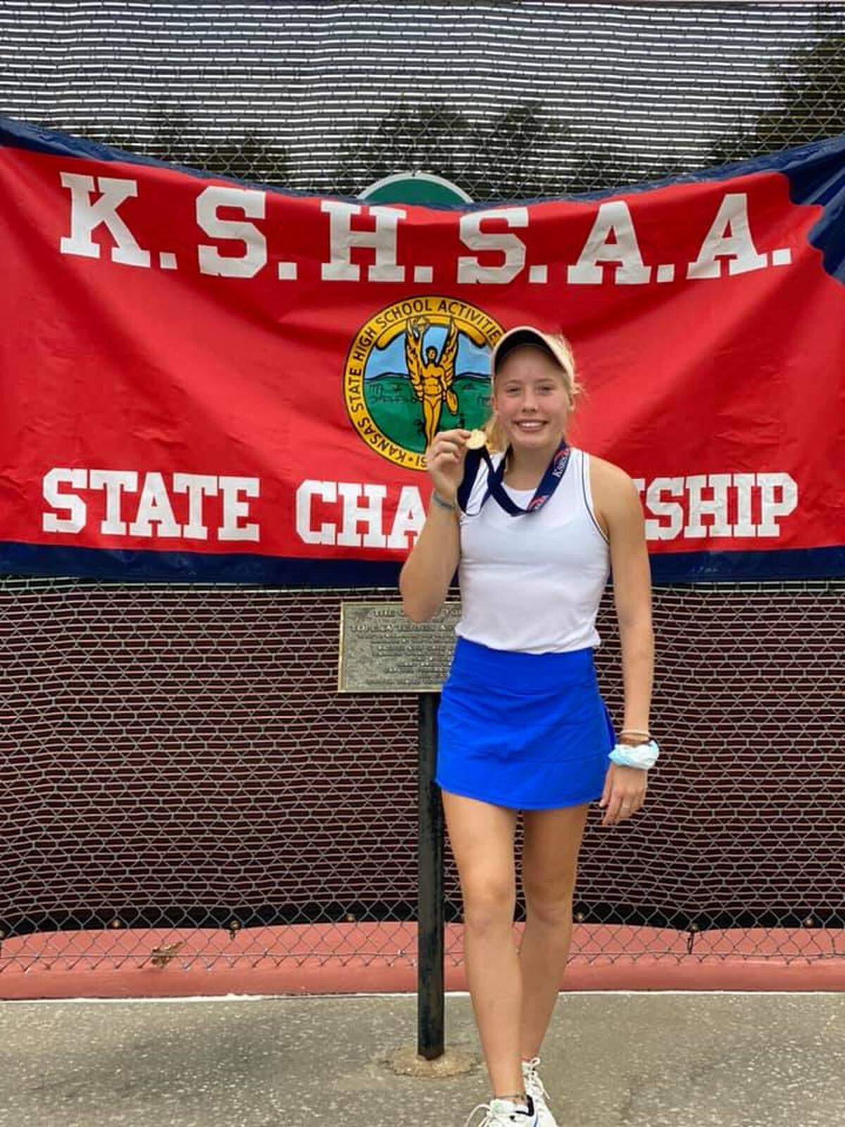 Isabella Sebits won the Class 4A singles state championship in 2020 as a sophomore at Trinity Academy.