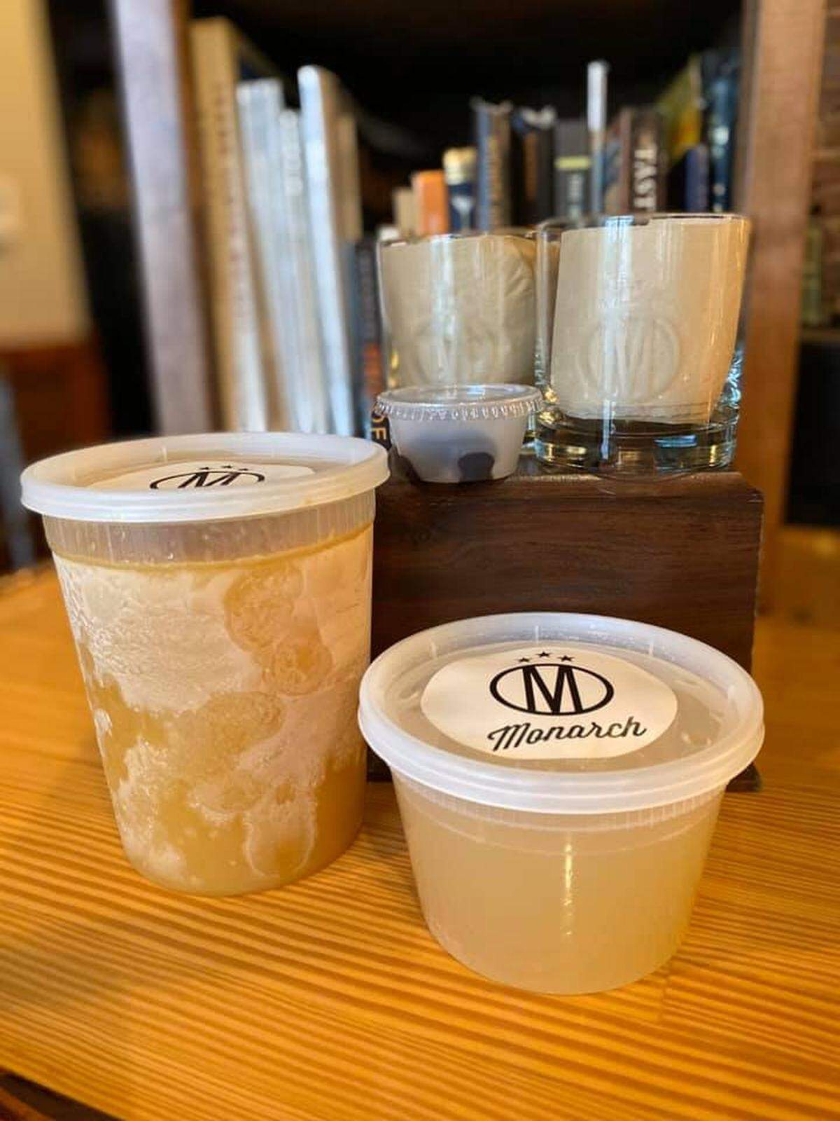 Bourbon slushes are now available to go at The Monarch in Delano.