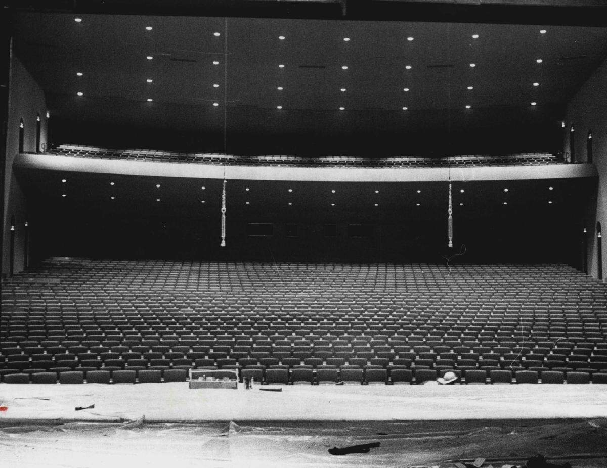 The concert hall at Century II while under construction in 1969.