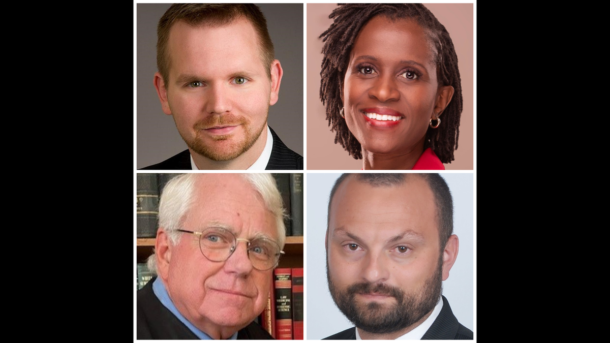 Here are the Sedgwick County District Court judge candidates who ran in the Republican primary: Top left: Jarrod Kieffer; top right: Jacqueline Kelly; bottom left: Clark V. Owens; and bottom right: Joshua D. Wright.