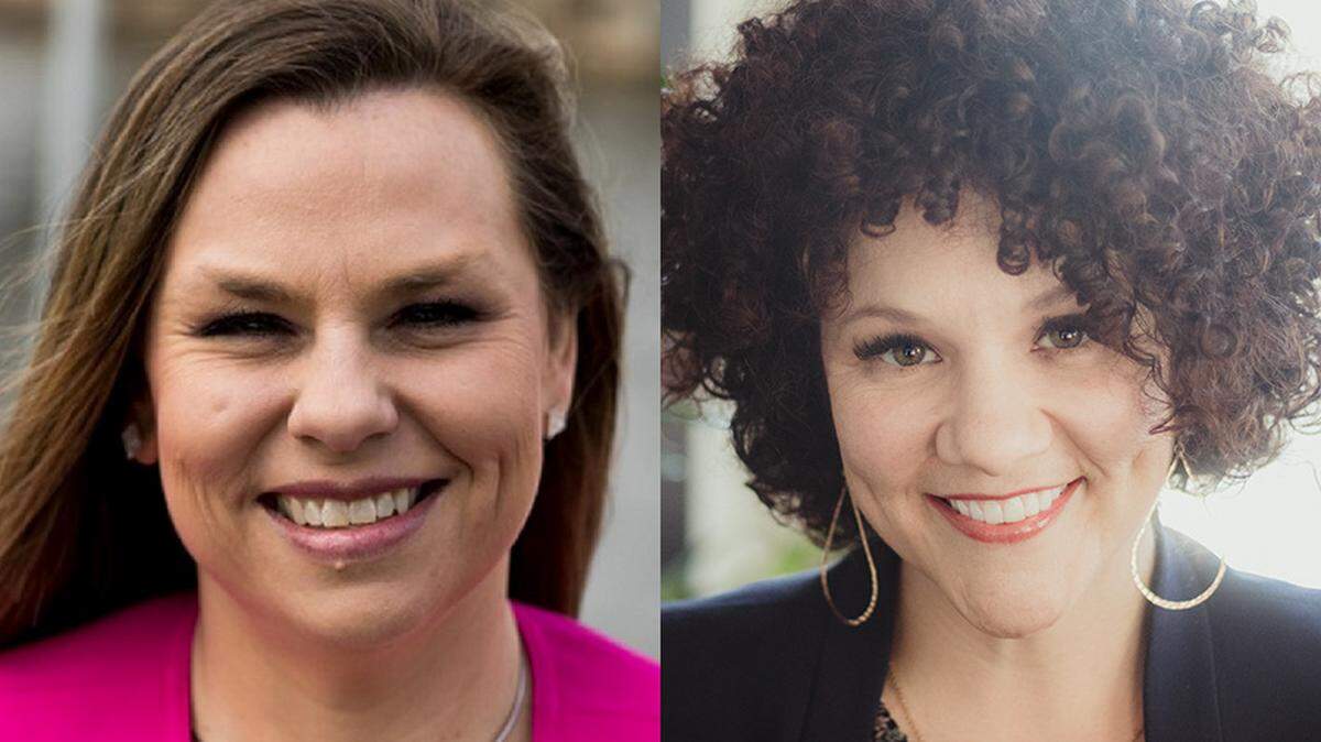 Brandi Baily, left, and Charity Kennedy are running for Sedgwick County Treasurer.