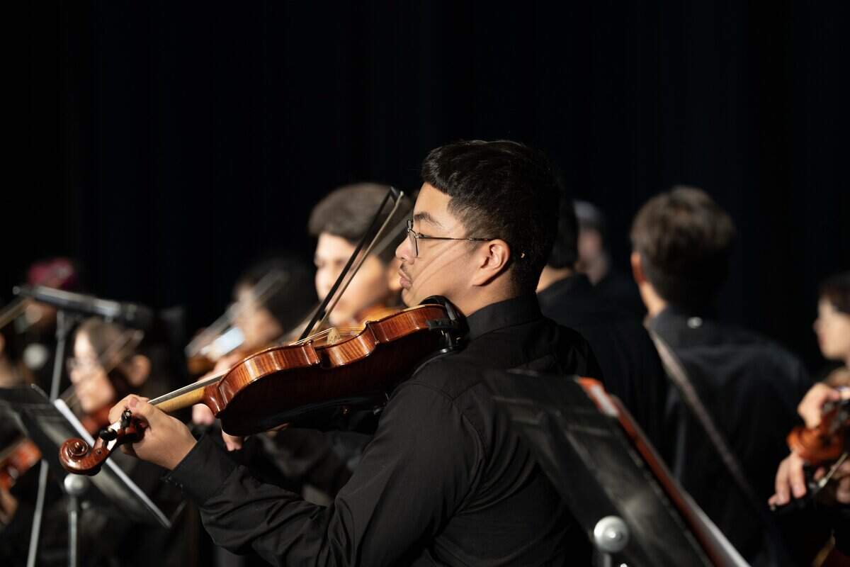 Students from grades 7-12 participated in a four-day mariachi camp sponsored by USD 259. They performed four songs at a concert on Thursday.