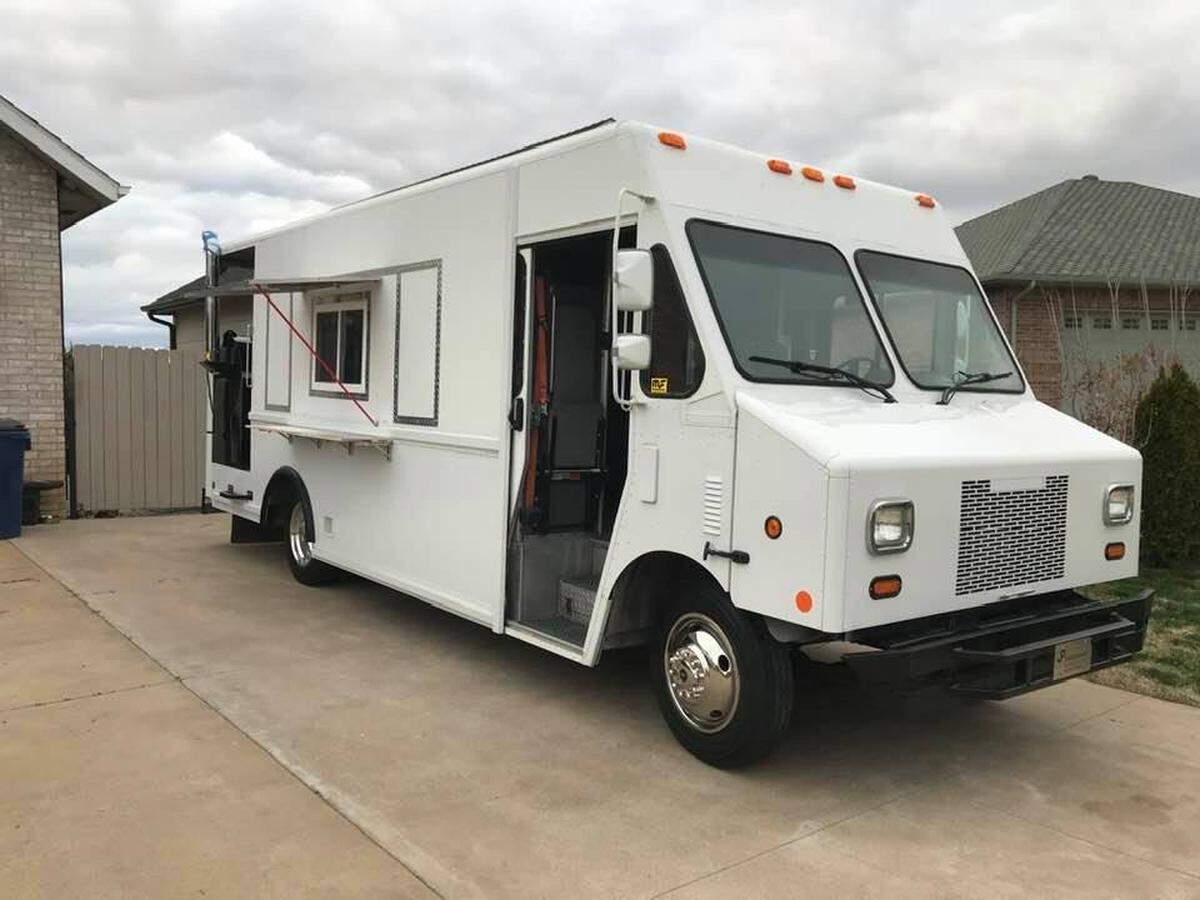 John Patty has turned an old Cintas uniform truck into a barbecue food truck, which he opens Fridays and Saturdays at 53rd and Meridian.