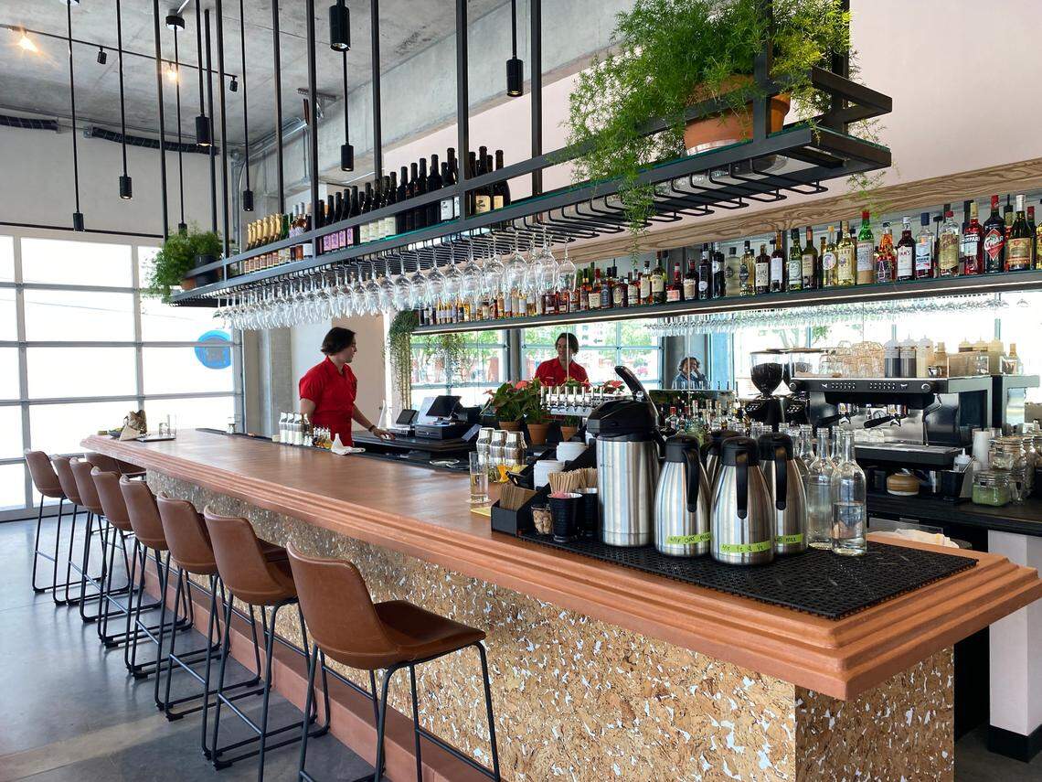The bar at First Mile Cantine offers craft cocktails, beer, wine and $2 martini Tuesdays.