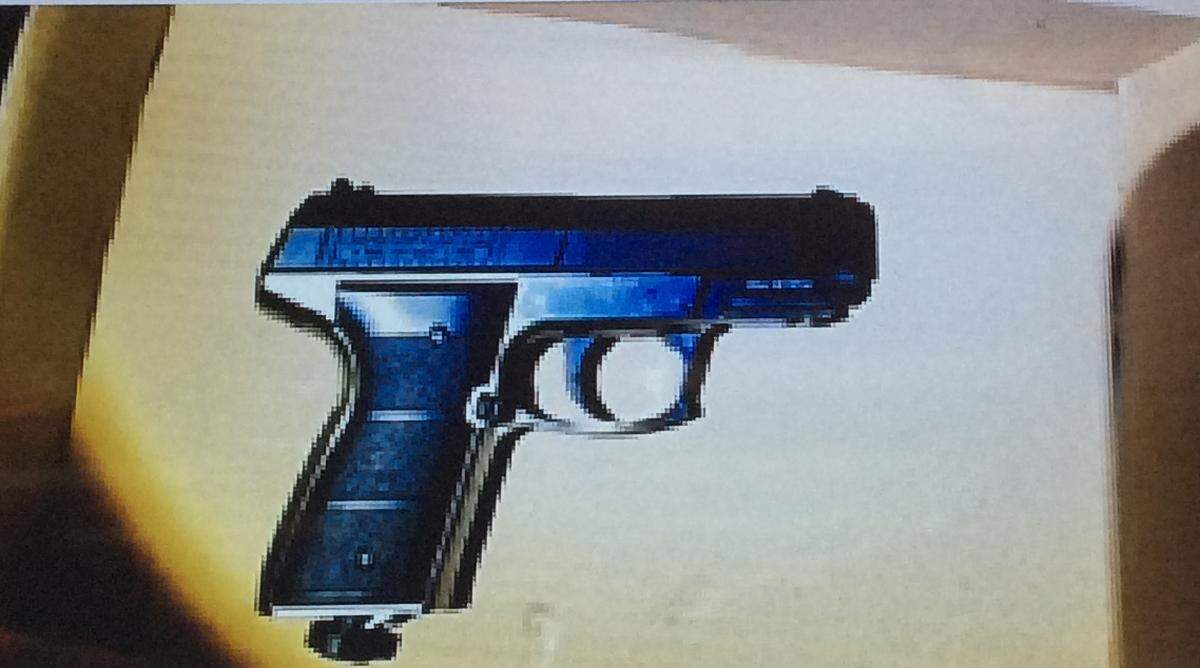 This photo of a Sedgwick County Sheriff’s Office photo show the airsoft gun that is a piece of evidence in Monday’s officer-involved shooting. (Jan. 28, 2019)