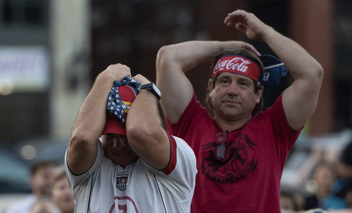 Soccer fans gathered in Wichita’s Naftzger Park on Monday night to watch the US team take on Belgium in their World Cup match in Seattle. The United States lost 4-1, eliminating them from the tournament.