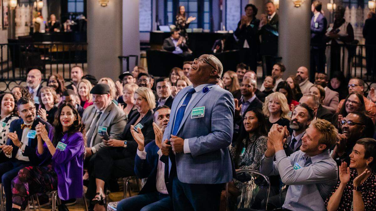 Urban Preparatory Academy Wichita founder Bishop Wade Moore reacted to being named one of the 32 semifinalists for the Yass Prize this fall. “Well, I’m thanking God for just blessing us to be in this position. . . . It was a God moment for me.” The school went on to be a $500,000 finalist.