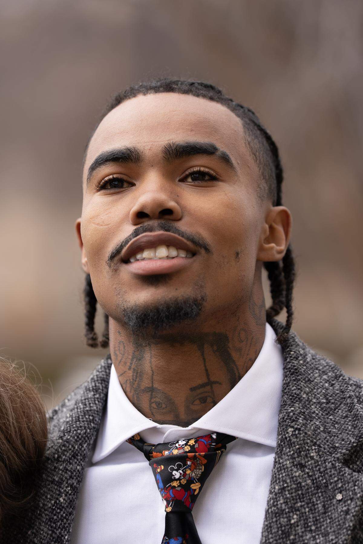 Marquan Teetz, who sued over his brother Cedric Lofton’s death in custody, talks about his brother and shows the tattoo he wears dedicated to him. Jurors on Wednesday awarded $8.3 million in compensatory damages to the estate of 17-year-old Cedric “CJ” Lofton after finding liability on the part of officers involved in the teen’s deadly prone restraint in 2021.