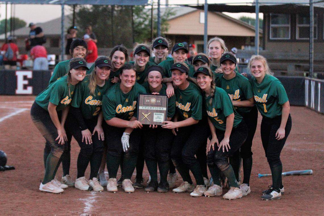 Bishop Carroll softball