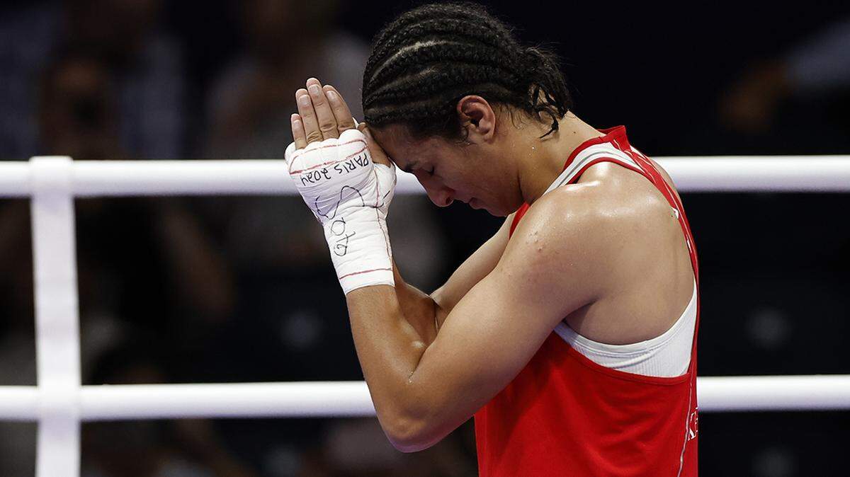 Conservatives claim a female Algerian boxer is a man. Under state law, she couldn’t possibly be.