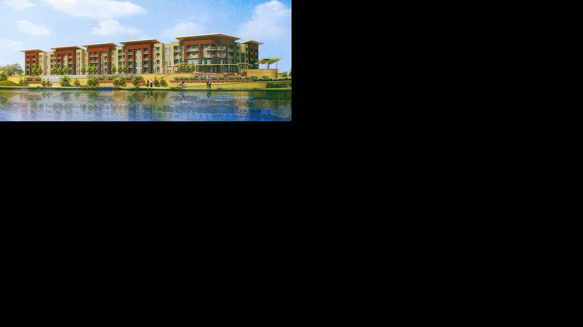 The Riv is a proposed development on the west bank of the Arkansas River on the southeast corner of First and McLean.