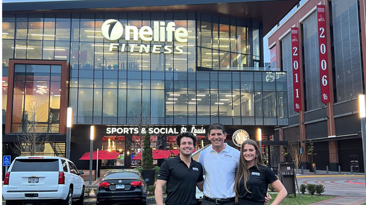 Rodney Steven II continues his march across the Midwest with more health club acquisitions, including his first in St. Louis. Pictured with Steven are his two oldest children, Rodney Steven III and Breckyn Steven.