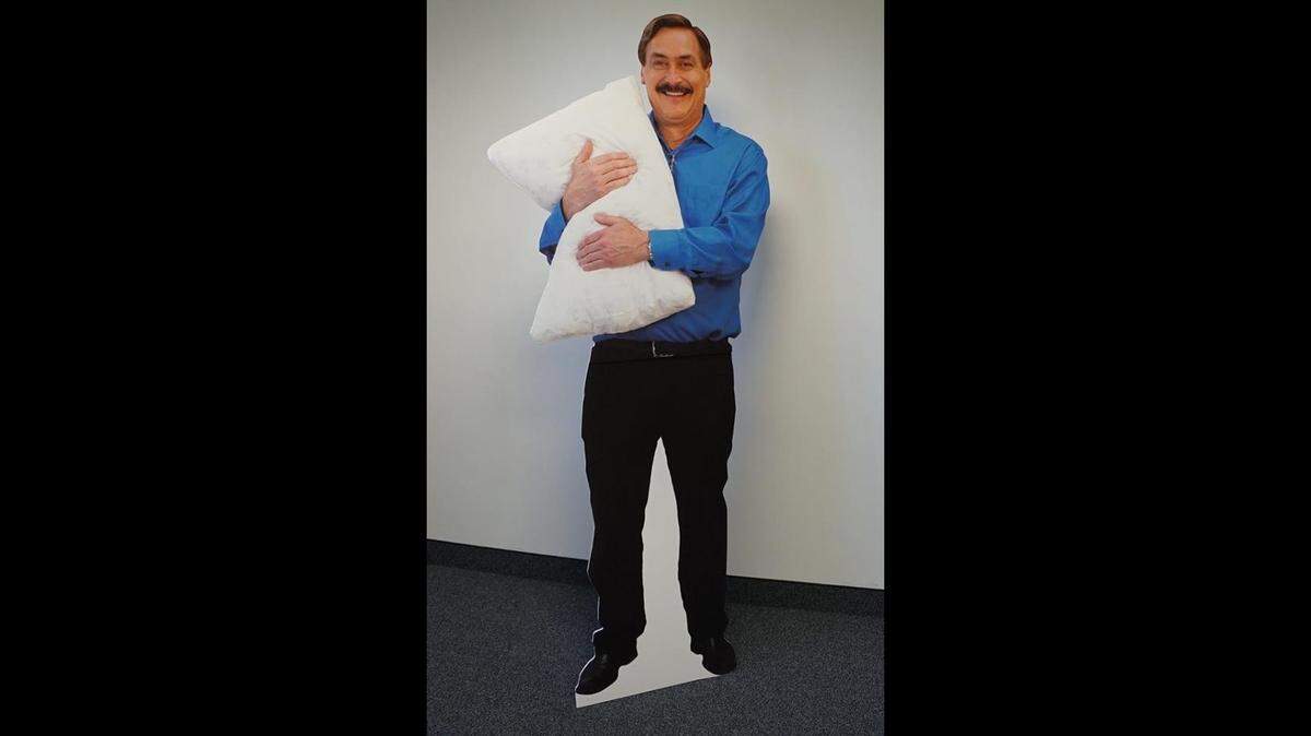 This cardboard cutout of the MyPillow CEO led to a police welfare check in Minnesota, police said.
