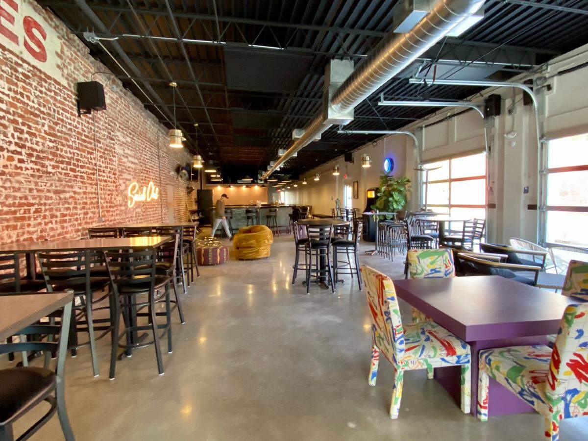The about-to-open bar Douglas Social has about 3,500 square feet inside.