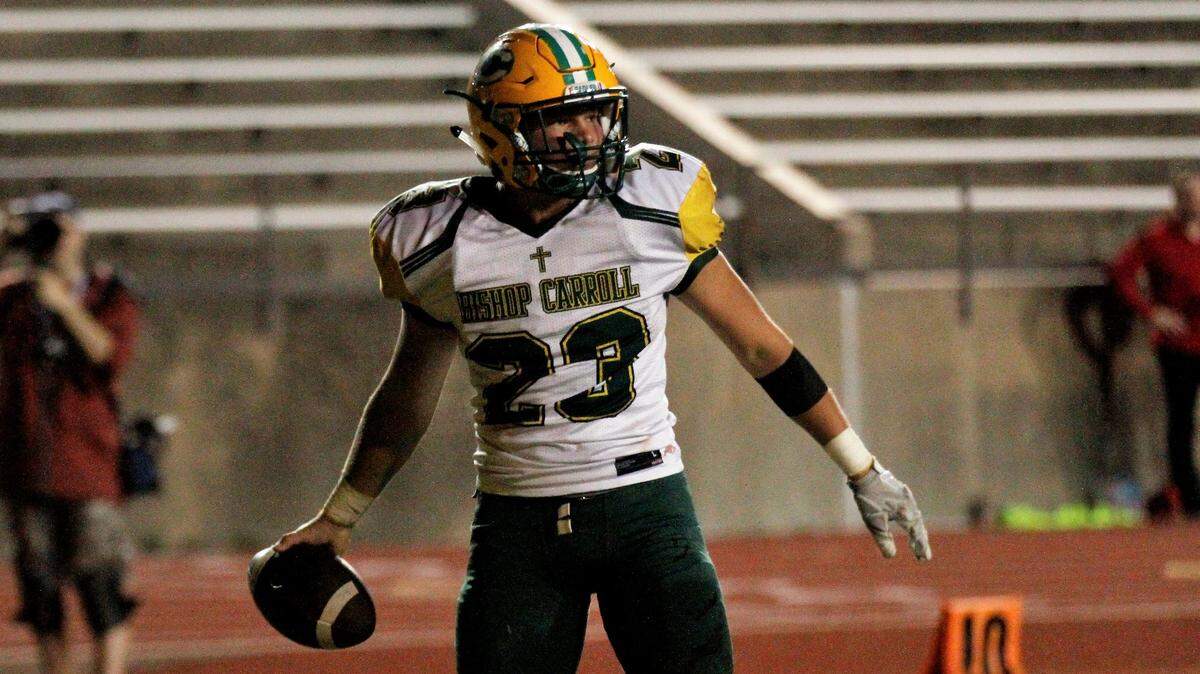 Bishop Carroll will host one of the top regional football games in the Wichita area Friday as the Golden Eagles welcome Salina Central.