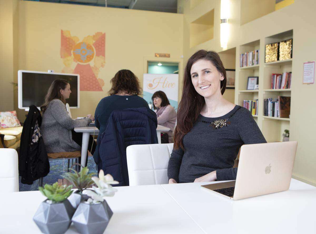 Andrea Hattan owns The Hive, a women-focused coworking space and networking community in Wichita.