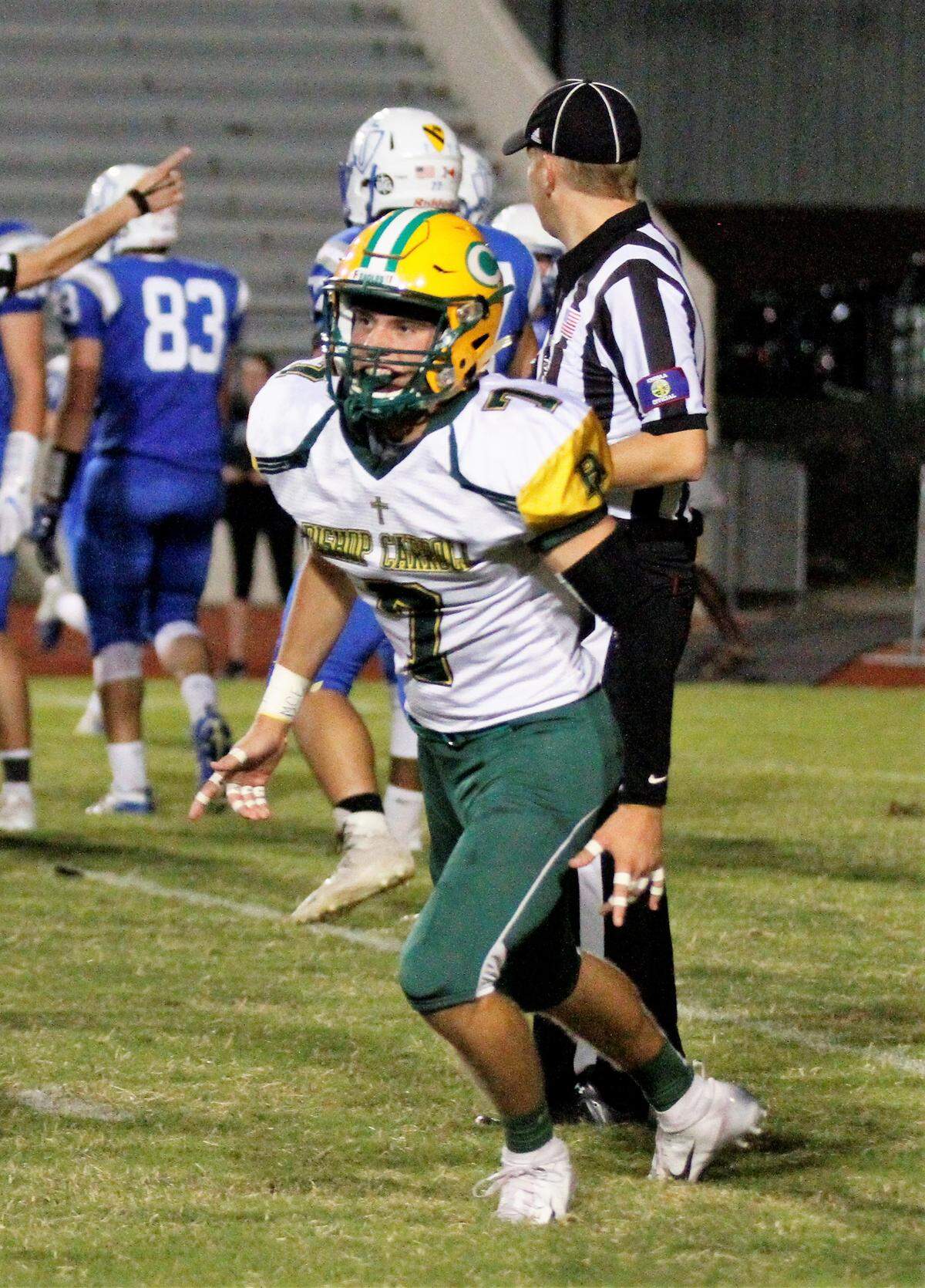 Bishop Carroll senior cornerback will have a few chances at an interception Friday against Wichita South.