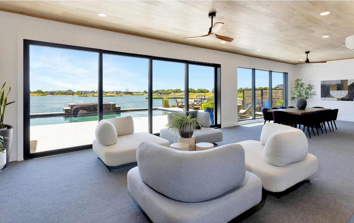 A look inside a reception area of the home at 4835 W. Brisco in west Wichita, on the market as of July 10 for $1.8 million.